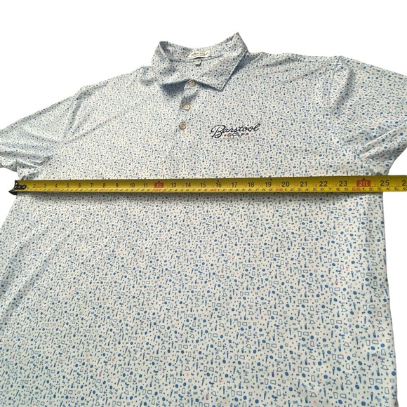 Peter Millar Summer Comfort Cocktails Print Barstool Golf Polo XL shirt - Picture 6 of 7